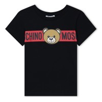 юношеска,тениска,детски,3/4,панталони,moschino,logo,bear,t,shirt,juniors,black,60100