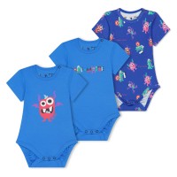 детски,облекла,off,white,3,pack,monster,bodysuits,babies,blue,multi