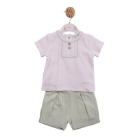 бебешки,облекла,mintini,baby,baby,top,and,short,set,white,pistachio