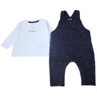 бебешки,облекла,firetrap,boys,dungaree,and,long,sleeve,top,set,navy
