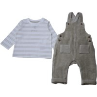 бебешки,облекла,firetrap,boys,striped,long,sleeve,top,&amp;,corduroy,dungarees,set,cream