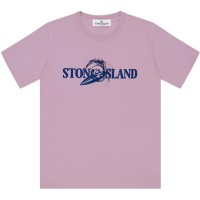 юношеска,тениска,детски,3/4,панталони,stone,island,junior,logo,tshirt,rosa,v0080