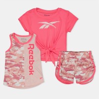 комплект,разпродажба,reebok,бебешки,облекла,детски,облекла,reebok,camo,3pc,set,bb99,neon,sunset