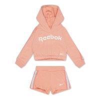 комплект,разпродажба,reebok,бебешки,облекла,детски,3/4,панталони,reebok,hood,shrt,set,bb99,apricot,blush