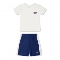 комплект,разпродажба,reebok,бебешки,облекла,детски,3/4,панталони,reebok,reebok,2pc,short,set,bb99,white