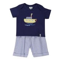 комплект,бебешки,облекла,детски,облекла,lilly,and,sid,stripe,short,set,bb99,blue