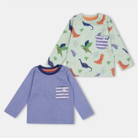 бебешки,облекла,детски,тениски,детски,облекла,lilly,and,sid,dino,pkt,top,2pk,bb99,multi