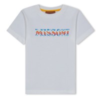 юношеска,тениска,детски,3/4,панталони,missoni,logo,t,shirt,juniors,white,100mc