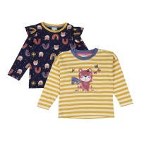 бебешки,облекла,детски,тениски,детски,облекла,lilly,and,sid,rnbow,tops,2pk,bb99,multi