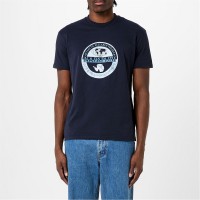 тениска,мъжки,тениски,napapijri,men's,bollo,regular,fit,t,shirt,blu,marine