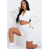 къси,панталони,дамски,къси,панталони,missy,empire,sport,ruched,bum,gym,shorts,cream