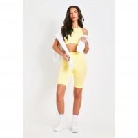 къси,панталони,дамски,къси,панталони,missy,empire,ribbed,seamless,cycling,shorts,lemon