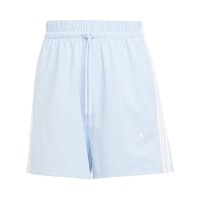 дамски,къси,панталони,разпродажба,adidas,дамски,къси,панталони,adidas,essentials,3,stripe,shorts,womens,glow,blue