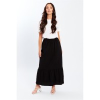 пола,дамски,облекла,размер,be,you,crepe,tiered,maxi,skirt,black