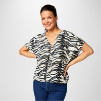 горнище,с,цип,дамски,ризи,biba,biba,zip,front,top,khaki,zebra
