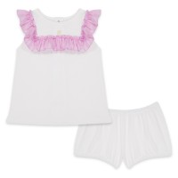 бебешки,комплект,детски,облекла,emporio,armani,top,and,shorts,set,babies,white