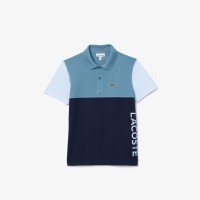 блуза,с,яка,lacoste,kids,short,sleeve,polo,shirt,blue,multi,hji