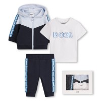 детски,комплект,детски,облекла,boss,3,piece,set,infants,navy,849