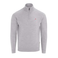 пуловер,мъжки,туристически,полари,мъжки,полари,lee,cooper,cooper,long,sleeve,quarter,zip,jumper,light,grey