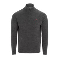 пуловер,мъжки,туристически,полари,мъжки,полари,lee,cooper,cooper,long,sleeve,quarter,zip,jumper,charcoal