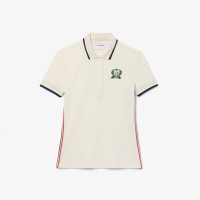 блуза,с,яка,дамски,топове,lacoste,women's,textured,short,sleeve,slim,fit,polo,shirt,lapland