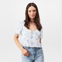 дамски,ризи,jack,wills,keyhole,blouse,white,ditsy