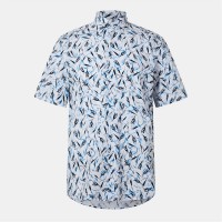 облекла,на,разпродажба,мъжки,ризи,boss,men's,hbb,hjoe,kentshc1,patterned,short,sleeve,shirt,lt,pas,blue,450