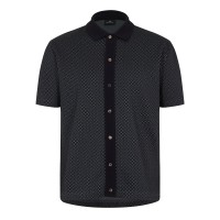 риза,с,къс,ръкав,мъжки,ризи,ps,paul,smith,men,s,button,front,short,sleeve,patterned,shirt,black,79