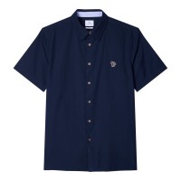 риза,облекла,на,разпродажба,мъжки,ризи,ps,paul,smith,men's,short,sleeve,plain,shirt,blue,48