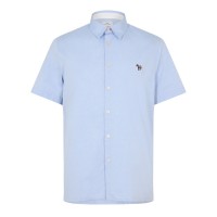 риза,облекла,на,разпродажба,мъжки,ризи,ps,paul,smith,men's,short,sleeve,plain,shirt,navy,44