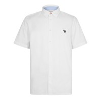 риза,мъжки,ризи,ps,paul,smith,men,s,short,sleeve,plain,shirt,white,01