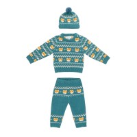 бебешки,облекла,hello,world,w,b,fox,knit,s,bb51,teal