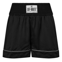 къси,панталони,дамски,къси,панталони,off,white,satin,logo,patch,shorts,black