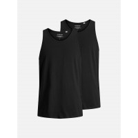 мъжки,блузи,с,яка,мъжки,тениски,мъжки,потници,jack,and,jones,mens,2,pack,vest,black