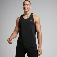 myprotein,cotton,performance,gym,vest,black