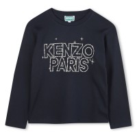 тениска,детски,3/4,панталони,kenzo,kids',embroidery,long,sleeve,t,shirt,navy