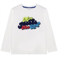 юношеска,тениска,детски,облекла,marc,jacobs,long,sleeve,t,shirt,juniors,white,10p