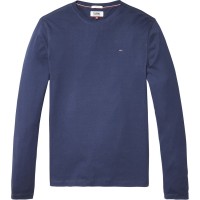 тениска,облекла,на,разпродажба,мъжки,тениски,tommy,jeans,original,long,sleeve,t,shirt,black,iris