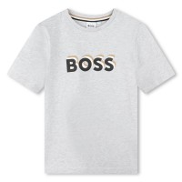 юношеска,тениска,детски,облекла,boss,bold,logo,t,shirt,juniors,grey,a32