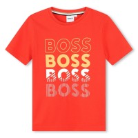 юношеска,тениска,детски,облекла,boss,bold,logo,t,shirt,juniors,red,997
