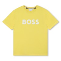 юношеска,тениска,детски,облекла,boss,large,logo,tee,juniors,yellow,508