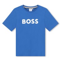 юношеска,тениска,детски,облекла,boss,large,logo,tee,juniors,elec,blue,872