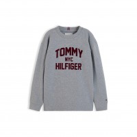 тениска,tommy,hilfiger,kids,varsity,long,sleeve,t,shirt,medgrey,heather