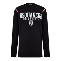 тениска,облекла,на,разпродажба,мъжки,тениски,dsquared2,varsity,logo,t,shirt,black