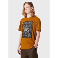 тениска,мъжки,тениски,emporio,armani,front,patch,print,t,shirt,rust