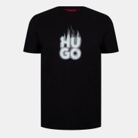 тениска,мъжки,тениски,hugo,men,s,dalayer,regular,fit,t,shirt,black,001