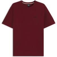 тениска,boss,waffle,t,shirt,structured,design,dark,red