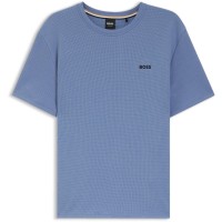 тениска,boss,mens,boss,bodywear,waffle,t,shirt,with,structured,design,lt,pastel,blue
