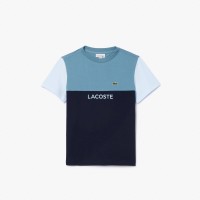 тениска,lacoste,kids,logo,regular,fit,t,shirt,blue,multi,hji