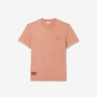 тениска,облекла,на,разпродажба,мъжки,тениски,lacoste,washed,effect,heavy,jersey,t,shirt,latte,i1k